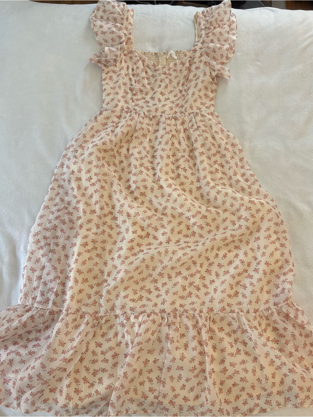Altar’d State Flutter-Sleeve Floral Midi Dress - Picture 3 of 7